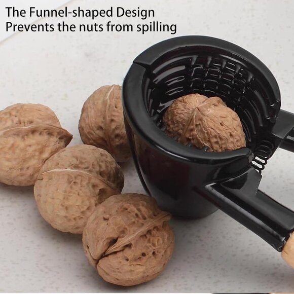 Nutcracker Pecan Walnut Plier Opener Tool with Wood Handle(1 Set) - Picture 2 of 10